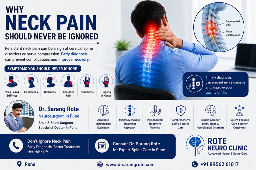 Why Neck Pain Should Never Be Ignored | Best Neurosurgeon in Pune